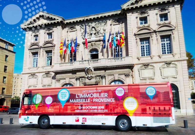 CI Média et le Salon de l'immobilier s'associent : le bus donne de la visibilité à votre événement