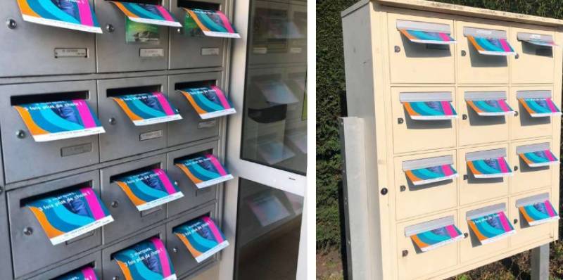 Informer les habitants de l’ouverture du magasin à l'aide de flyers à Villars